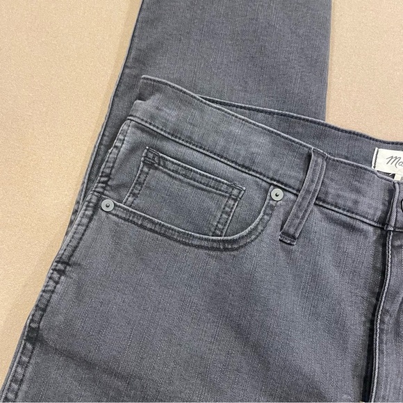 Women’s Madewell Dark Gray Wash Stovepipe Jeans Size 32P New With Tags - Picture 5 of 13